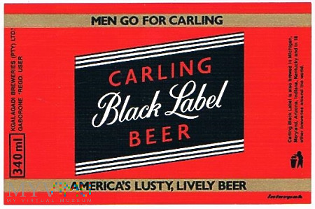 Duże zdjęcie carling black label beer