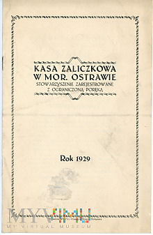 Kasa Zaliczkowa w Mor. Ostrawie -zgromadzenie 1930