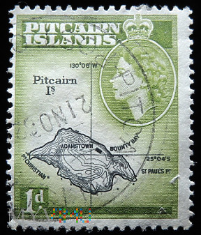 Wyspa Pitcairn 1d Elżbieta II