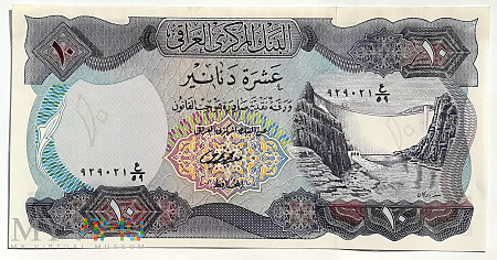 Irak 10 dinarów 1973