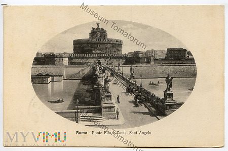 Roma - Most i Zamek św. Anioła - 1923