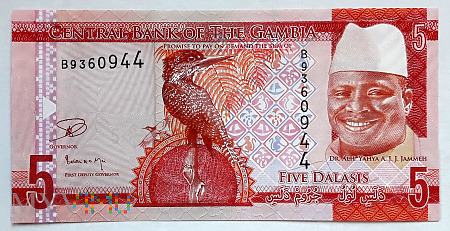 GAMBIA 5 dalasis 2015
