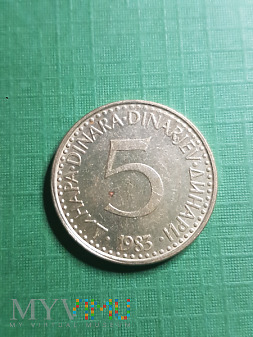 Jugosławia- 5 dinarów 1983 r.