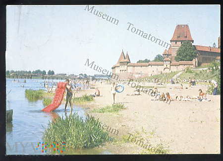 Malbork - plaża - Zamek Krzyżacki - lata 80-te
