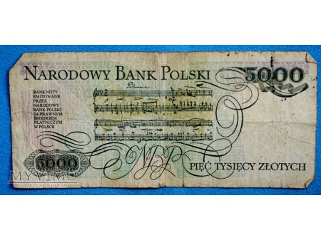 5000 złotych 1982