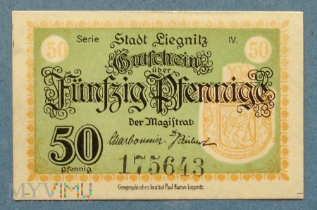 50 Pfennig 1920 - Liegnitz - Legnica