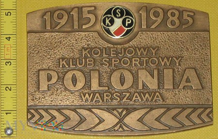 Medal kolejowy - sportowy KKS Polonia Warszawa