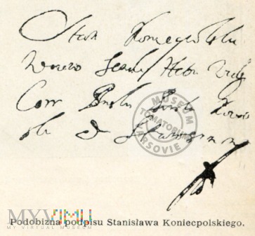 Podpis Stanislawa Koniecpolskiego