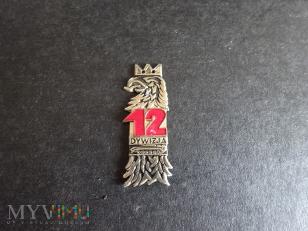 Odznaka 12 Szczecińskiej Dywizji Zmech :Nr:1197