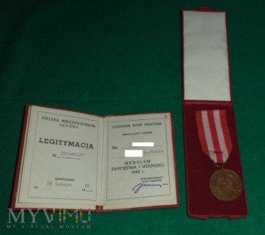 Medal Zwycięstwa i Wolności 1945 - 1986