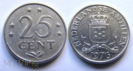 Duże zdjęcie Antyle Holenderskie, 25 Centów 1976