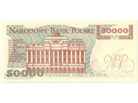 50000 złotych 1989 rok seria AC