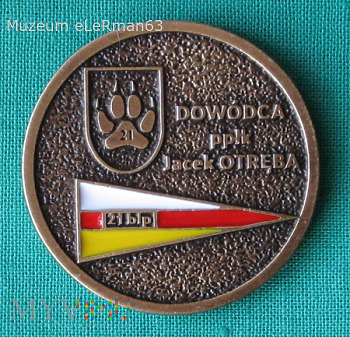 Coin.Ppłk Otręba 21 Batalion Lekkiej Piech. Lublin