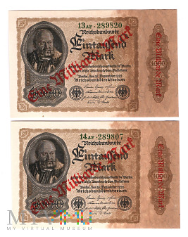 Niemcy - 1 miliard marek, 1923r. UNC / 2 sztuki