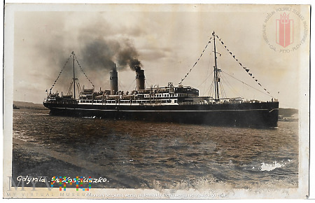 Duże zdjęcie Pocztówka SS Kościuszko MAF
