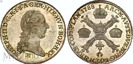 Niderlandy Austriackie - 1/4 kronentalara 1788r.