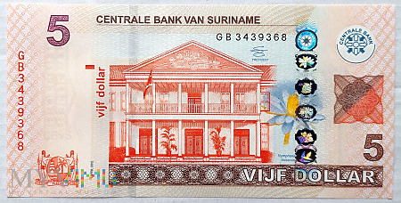 Surinam 5$ 2012