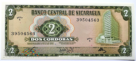 Nikaragua 2 cordobas 1972