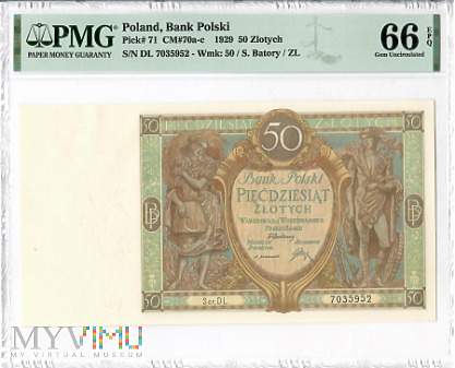 Polska - 50 złotych 01.09.1929