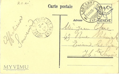 Szwajcaria - Lausanne - 1908 r.