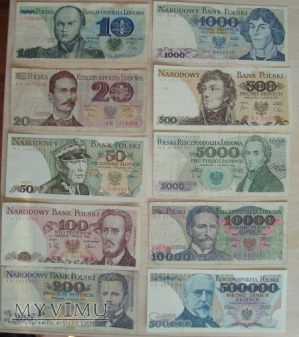 Duże zdjęcie Kolekcja banknotów z pięknych czasów PRL-U