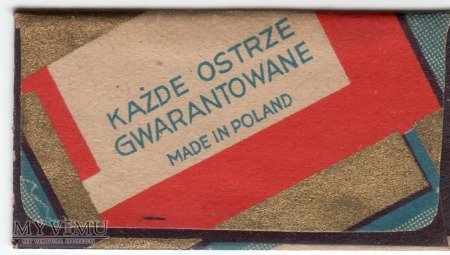 Żyletka Polonia Luksusowe - Polska