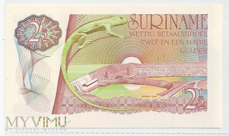 Surinam.1.Aw.2,5.gulden 1985.P-119a