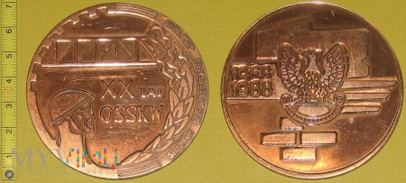 Medal kolejowy - wojskowy OSSKW