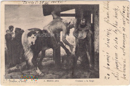 Bocklin - Centaur w kuźni - 1903