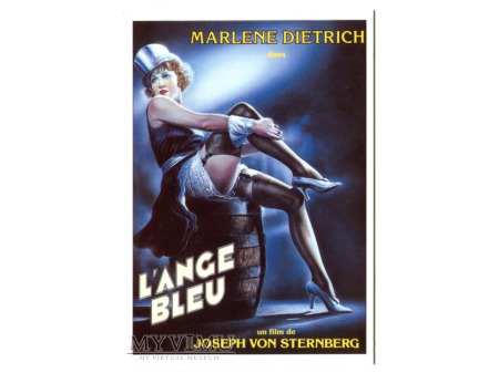 Marlene Dietrich L'Ange Bleu Błękitny Anioł