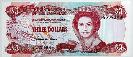 Duże zdjęcie Bahamy 3$ 1974