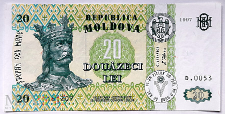 Duże zdjęcie Mołdawia 20 lei 1997