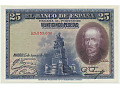 Hiszpania - 25 pesetas, 1928r. UNC