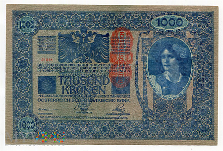 Austria - 1000 koron, 1902r. UNC