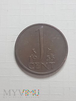 Holandia- 1 cent 1955 r.