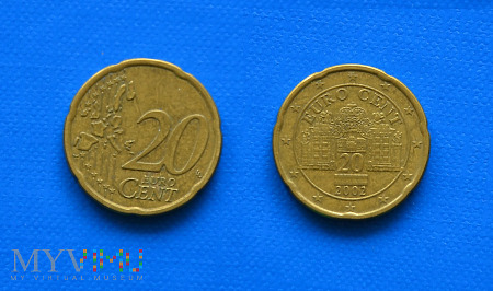 Moneta: 20 euro cent - Austria 2002