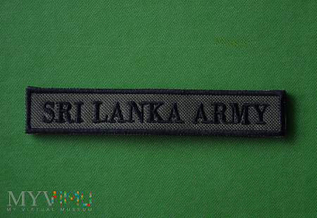Napis: Sri Lanka Army