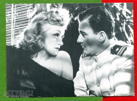 Duże zdjęcie Marlene Dietrich i John Wayne Seven Sinners 1940