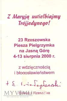 Autograf od Bp.. Białogłowskiego