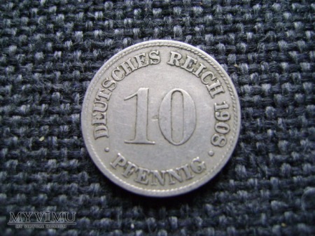 10 pfennigów 1908
