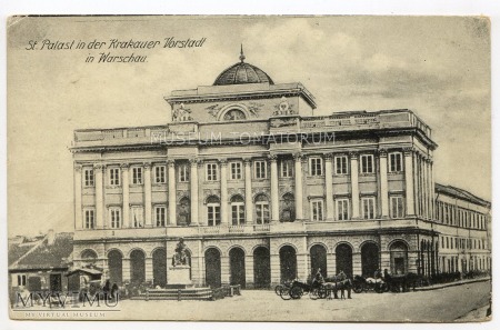 Duże zdjęcie Warszawa - Pałac Staszica - widok sprzed 1892
