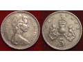 Wielka Brytania, 5 new pence 1975
