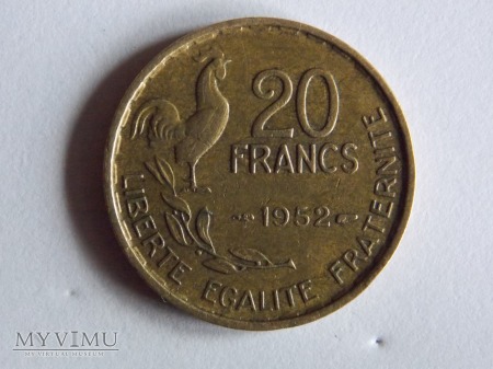 20 FRANKÓW-1952 FRANCJA