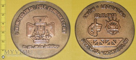 Medal kolejowy - wojskowy 2 Inow. Pułku Komunik.