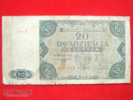 20 złotych 1947 rok