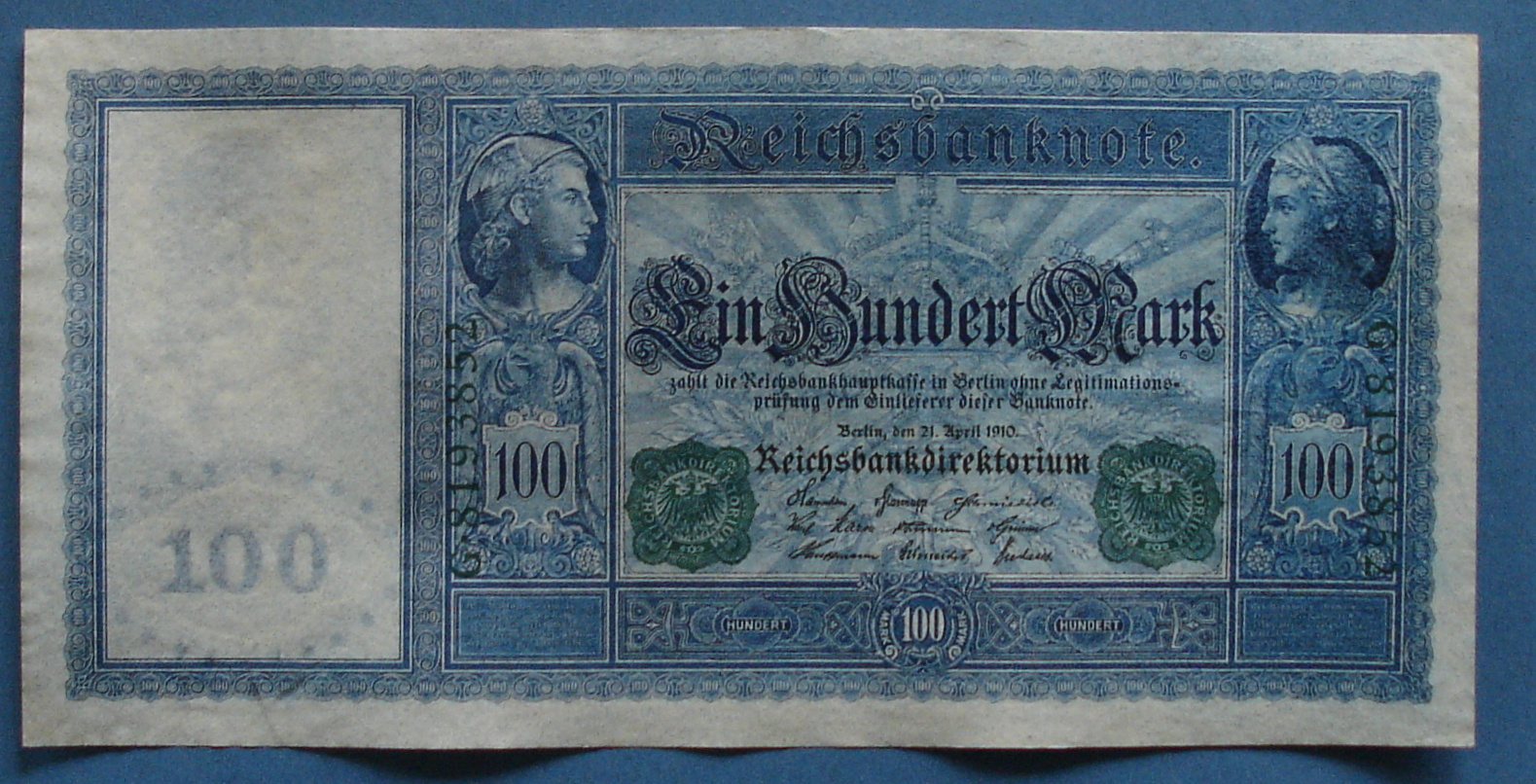 reichs bank note 1910