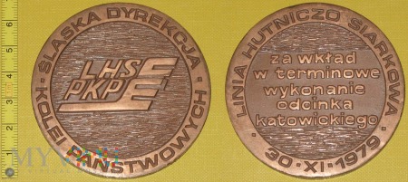 Medal kolejowy budowy LHS