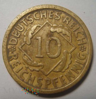 10 Reichspfennig 1929 A ,Republika Weimarska