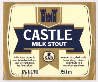 South Africa, castle milk stout