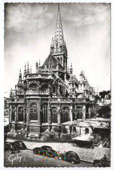 Duże zdjęcie Caen - katedra św. Piotra - lata 50-te